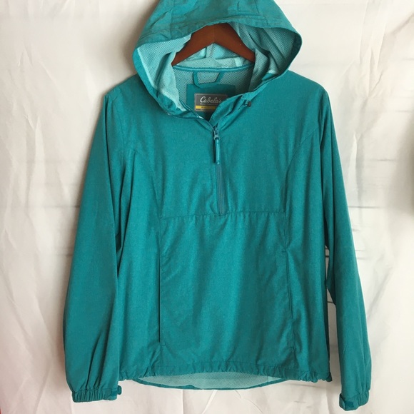 Cabela's Jackets & Blazers - Cabela’s turquoise pullover windbreaker medium